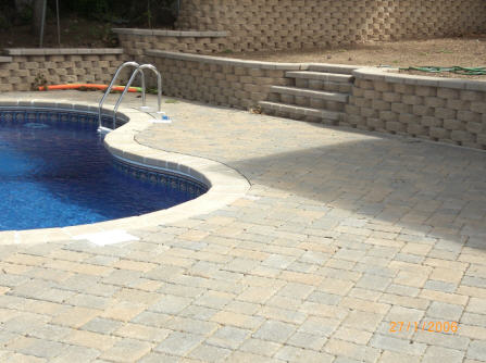 Brick Pavers and Retaining Wall