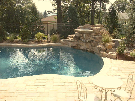 Waterfalls and Brick Pavers